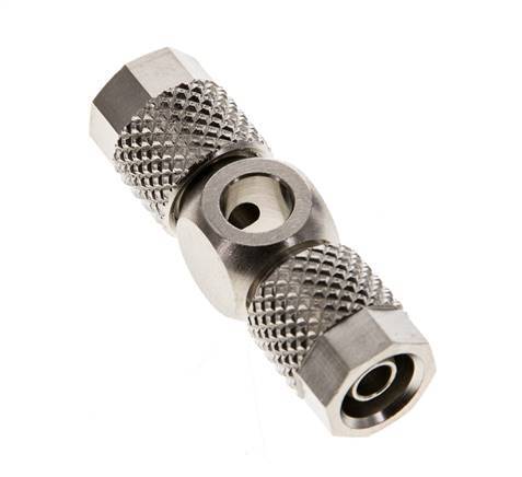 6x4 & M5 laiton nickele Banjo Tee Push-on Fitting [2 Pieces]