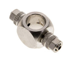 4.3x3 & G1/8'' Raccord Banjo Tee Push-on en laiton nickele