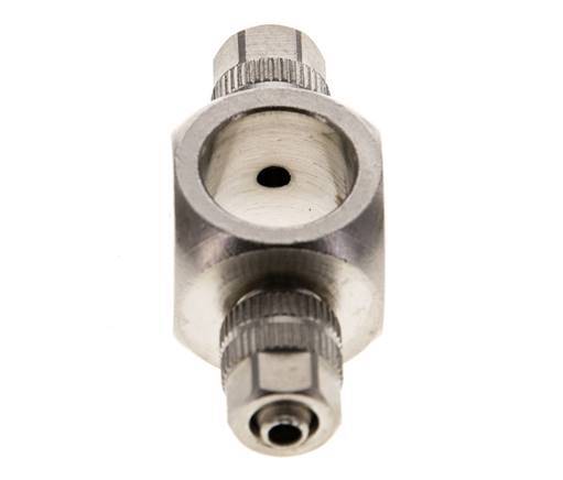 4.3x3 & G1/8'' Raccord Banjo Tee Push-on en laiton nickele