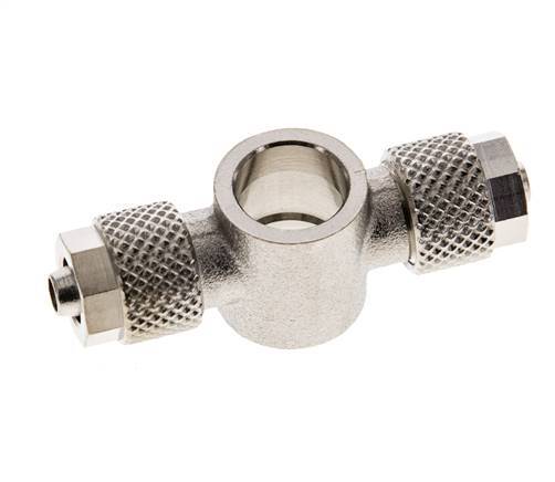 6x4 & G1/8'' Raccord Banjo Tee Push-on en laiton nickele [2 Pièces]