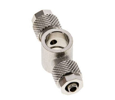 6x4 & G1/8'' Raccord Banjo Tee Push-on en laiton nickele [2 Pièces]