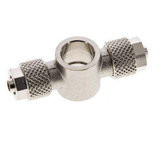 6x4 & G1/8'' Raccord Banjo Tee Push-on en laiton nickele [2 Pièces]