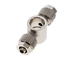 6x4 & G1/8'' Raccord Banjo Tee Push-on en laiton nickele [2 Pièces]