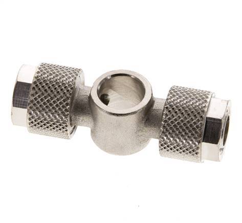 10x8 & G1/8'' Raccord Banjo Tee Push-on en laiton nickele