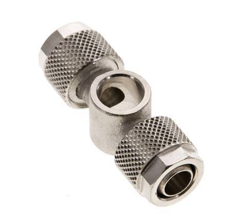 10x8 & G1/8'' Raccord Banjo Tee Push-on en laiton nickele
