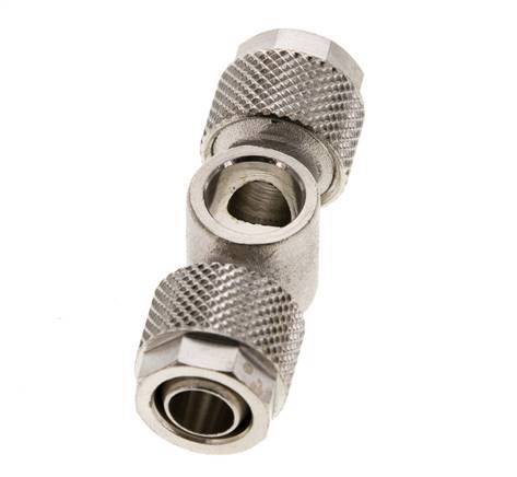 10x8 & G1/8'' Raccord Banjo Tee Push-on en laiton nickele