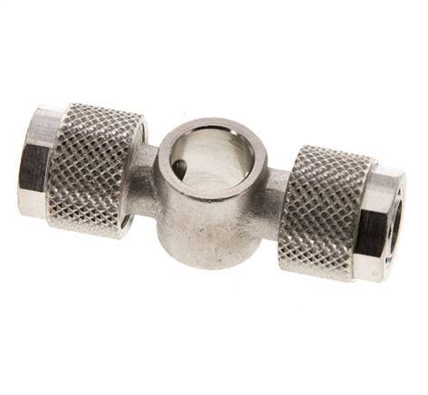 10x8 & G1/8'' Raccord Banjo Tee Push-on en laiton nickele