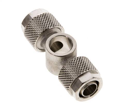 10x8 & G1/8'' Raccord Banjo Tee Push-on en laiton nickele