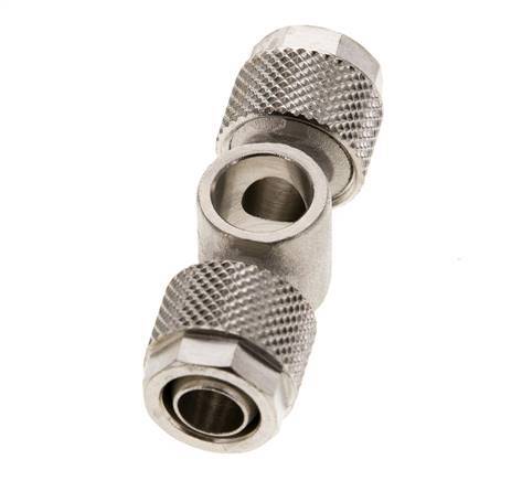 10x8 & G1/8'' Raccord Banjo Tee Push-on en laiton nickele
