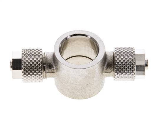 6x4 & G1/4'' Raccord Banjo Tee Push-on en laiton nickele [2 Pièces]