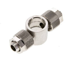 10x8 & G1/4'' Raccord Banjo Tee Push-on en laiton nickele [2 Pièces]