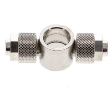 10x8 & G1/4'' Raccord Banjo Tee Push-on en laiton nickele [2 Pièces]