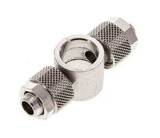 10x8 & G1/4'' Raccord Banjo Tee Push-on en laiton nickele [2 Pièces]