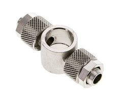10x8 & G1/4'' Raccord Banjo Tee Push-on en laiton nickele [2 Pièces]