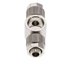 10x8 & G1/4'' Raccord Banjo Tee Push-on en laiton nickele [2 Pièces]