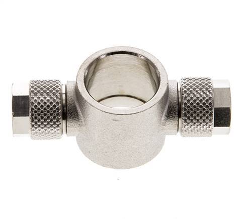 8x6 & G3/8'' Raccord Banjo Tee Push-on en laiton nickele