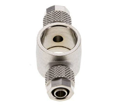 8x6 & G3/8'' Raccord Banjo Tee Push-on en laiton nickele