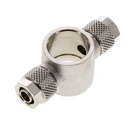 8x6 & G3/8'' Raccord Banjo Tee Push-on en laiton nickele