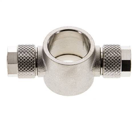 8x6 & G3/8'' Raccord Banjo Tee Push-on en laiton nickele