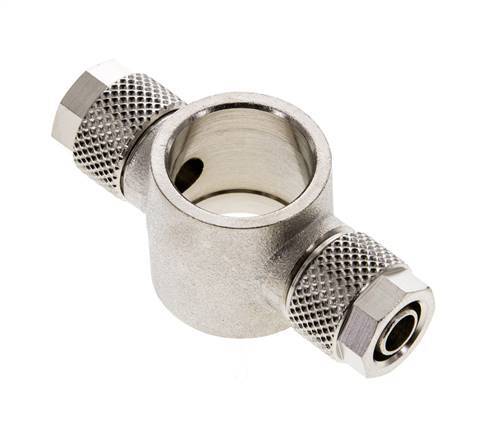 8x6 & G3/8'' Raccord Banjo Tee Push-on en laiton nickele