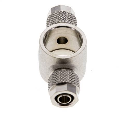 8x6 & G3/8'' Raccord Banjo Tee Push-on en laiton nickele
