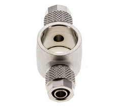 8x6 & G3/8'' Raccord Banjo Tee Push-on en laiton nickele