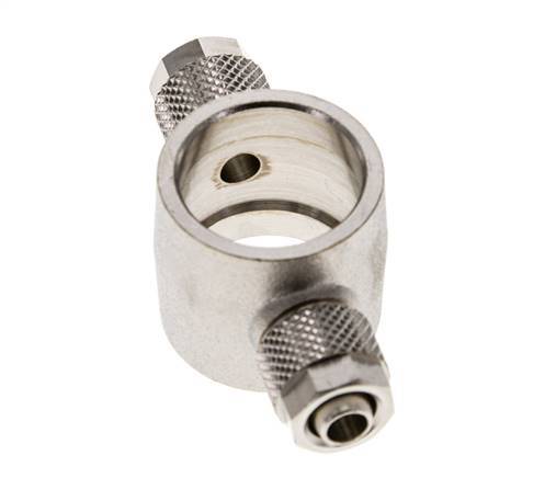 8x6 & G1/2'' Raccord Banjo Tee Push-on en laiton nickele