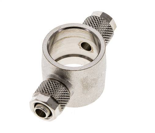 8x6 & G1/2'' Raccord Banjo Tee Push-on en laiton nickele