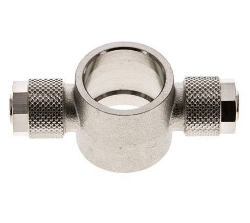 10x8 & G1/2'' Raccord Banjo Tee Push-on en laiton nickele