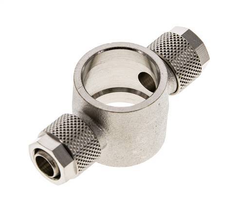 10x8 & G1/2'' Raccord Banjo Tee Push-on en laiton nickele