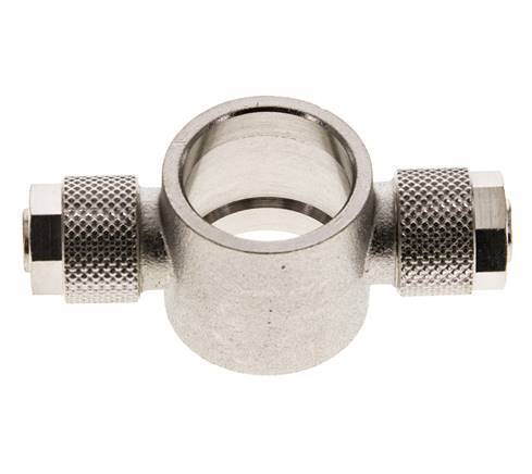 10x8 & G1/2'' Raccord Banjo Tee Push-on en laiton nickele
