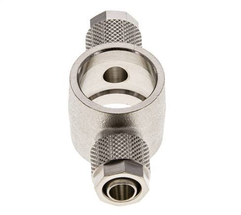 10x8 & G1/2'' Raccord Banjo Tee Push-on en laiton nickele