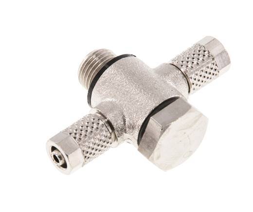 5x3 & G1/8'' Raccord Banjo à Emboîtement-T en Laiton Nickele avec O-ring [10 Pièces]