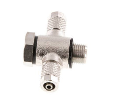 5x3 & G1/8'' Raccord Banjo à Emboîtement-T en Laiton Nickele avec O-ring [10 Pièces]