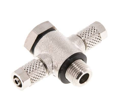 5x3 & G1/8'' Raccord Banjo à Emboîtement-T en Laiton Nickele avec O-ring [10 Pièces]