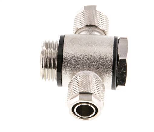 12x10 & G1/2'' Raccord Banjo à Emboîtement-T en Laiton Nickele avec O-ring [5 Pièces]