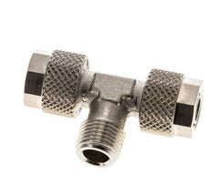 8x6 & R1/8'' Raccord en T à emboîter en laiton nickele avec filetage mâle [2 Pièces]