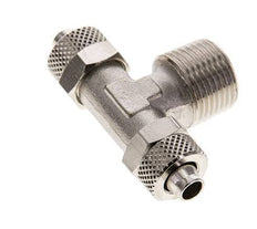 8x6 & R3/8'' Raccord en T en laiton nickele avec filetage mâle [2 Pièces]