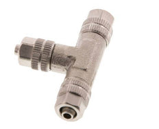 4.3x3 Raccord en T en laiton nickelé [2 Pièces]