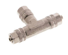 4.3x3 Raccord en T en laiton nickelé [2 Pièces]