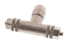 4.3x3 Raccord en T en laiton nickelé [2 Pièces]