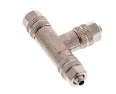 4.3x3 Raccord en T en laiton nickelé [2 Pièces]