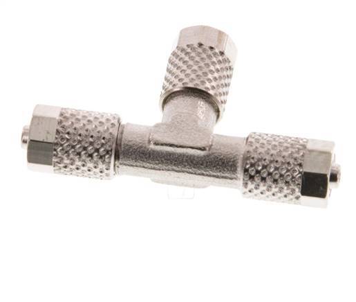 5x3 Raccord en T en laiton nickelé [2 pièces]