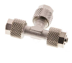 6x4 Raccord en T en laiton nickelé [2 pièces]