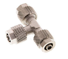 6x4 Raccord en T en laiton nickelé [2 pièces]