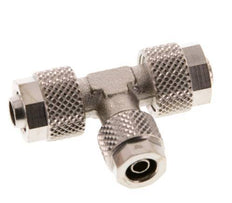 8x6 & 6x4 Raccord en T en laiton nickelé [2 pièces]