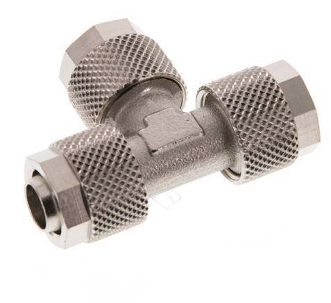 10x8 Raccord en T en laiton nickelé [2 pièces]