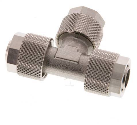 10x8 Raccord en T en laiton nickelé [2 pièces]
