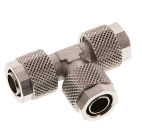10x8 Raccord en T en laiton nickelé [2 pièces]