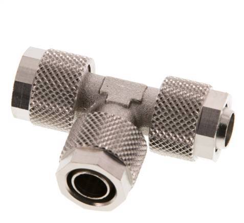 10x8 Raccord en T en laiton nickelé [2 pièces]
